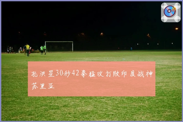 孔洪星30秒42拳猛攻打败印度战神苏里亚